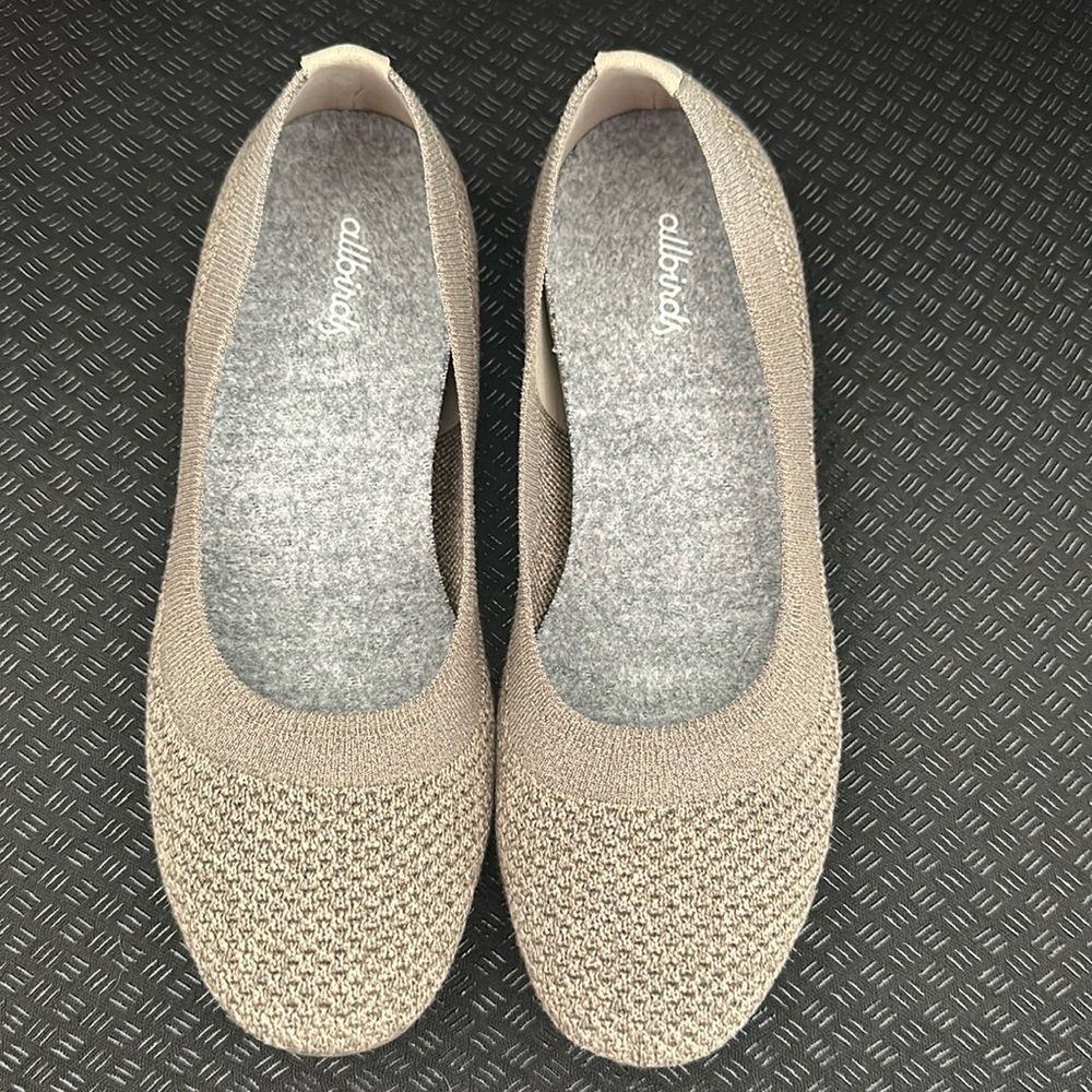 Allbirds Tree Breezers in Asteroid beige, size 7